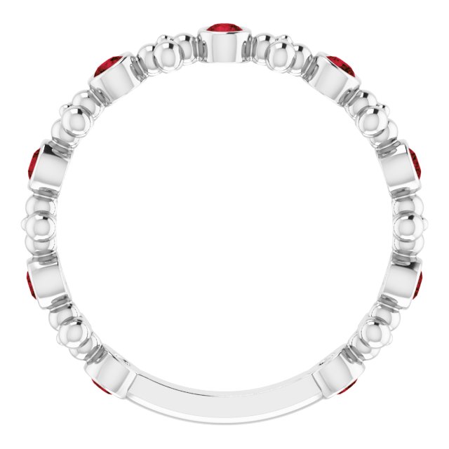 14k-white-gold-natural-mozambique-garnet-beaded-ring