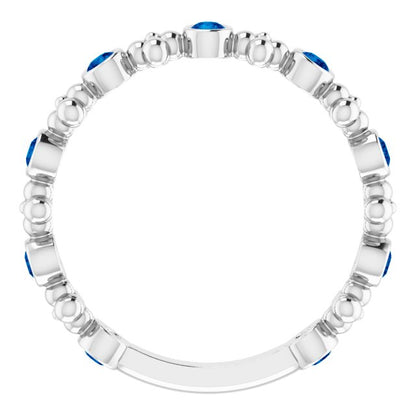 14k-white-gold-natural-blue-sapphire-beaded-ring