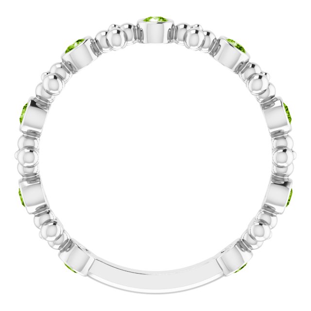 14k-white-gold-natural-peridot-beaded-ring