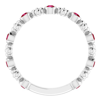 14k-white-gold-natural-ruby-beaded-ring
