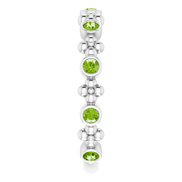 14k-white-gold-natural-peridot-beaded-ring