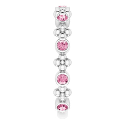14k-white-gold-natural-pink-tourmaline-beaded-ring
