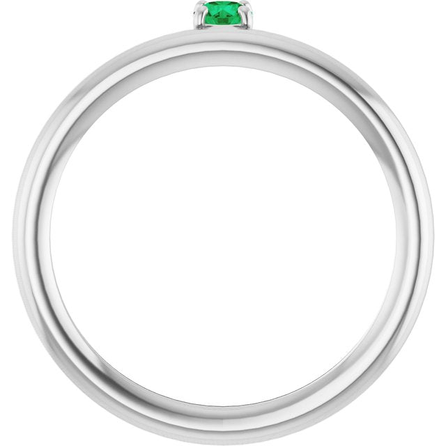 14k-white-gold-natural-emerald-stackable-ring