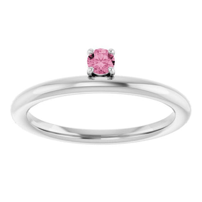 14k-white-gold-natural-pink-tourmaline-stackable-ring