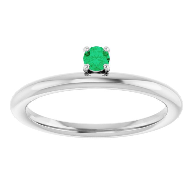 14k-white-gold-natural-emerald-stackable-ring