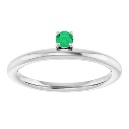 14k-white-gold-natural-emerald-stackable-ring