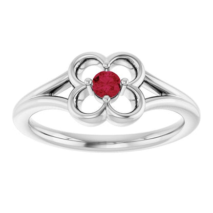 14k-white-gold-natural-ruby-youth-flower-ring