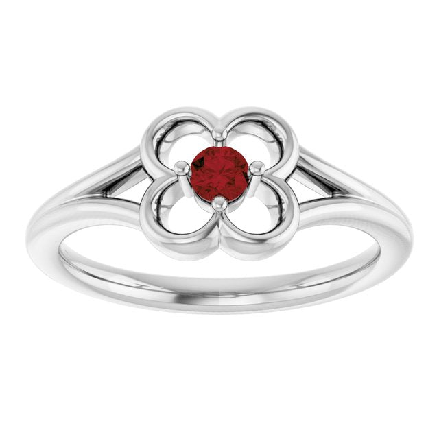 14k-white-gold-natural-mozambique-garnet-youth-flower-ring