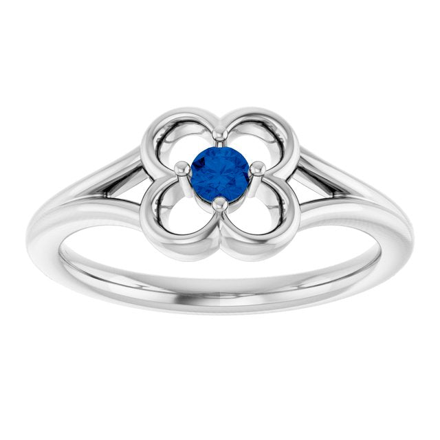 14k-white-gold-natural-blue-sapphire-youth-flower-ring