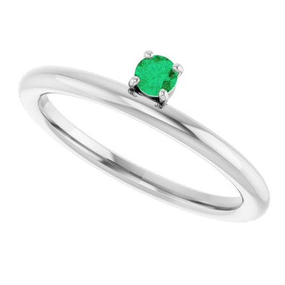 14k-white-gold-natural-emerald-stackable-ring