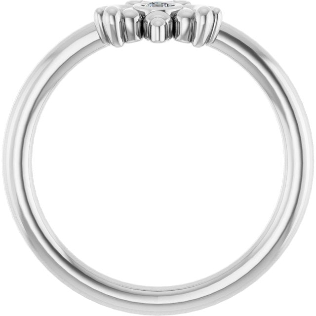 14k-white-gold-.04-ctw-natural-diamond-bee-youth-ring