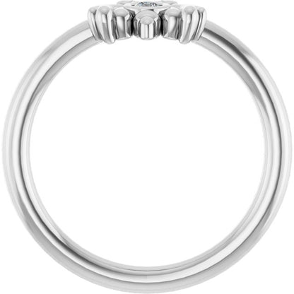14k-white-gold-.04-ctw-natural-diamond-bee-youth-ring