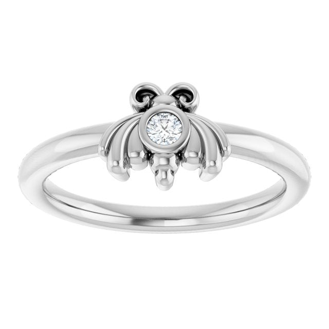 14k-white-gold-.04-ctw-natural-diamond-bee-youth-ring