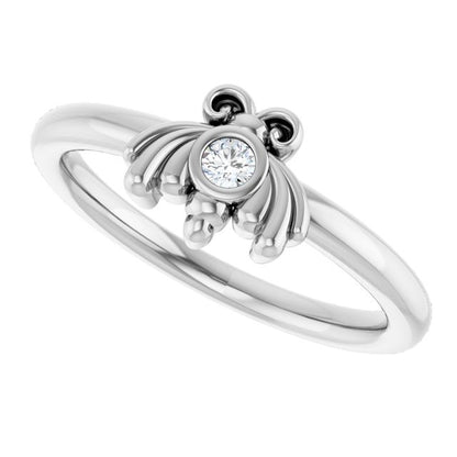14k-white-gold-.04-ctw-natural-diamond-bee-youth-ring