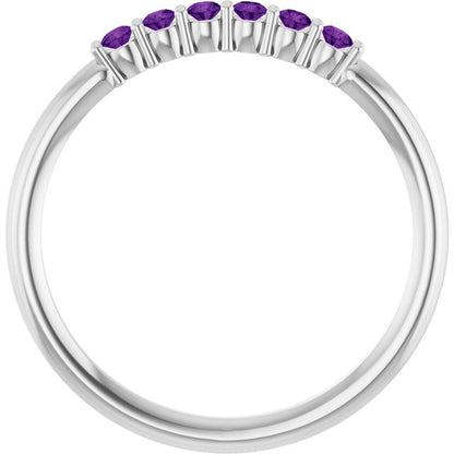 platinum-natural-amethyst-stackable-ring