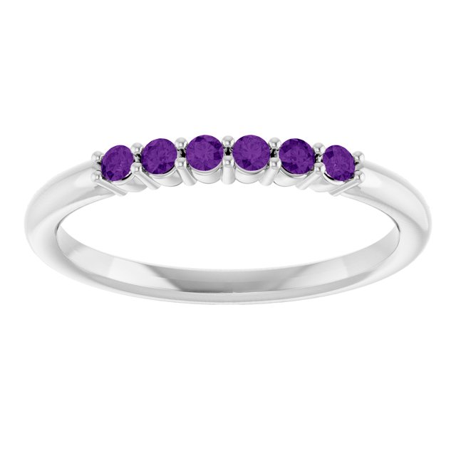 platinum-natural-amethyst-stackable-ring
