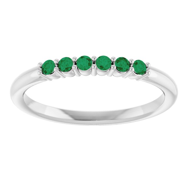 14k-white-gold-natural-emerald-stackable-ring