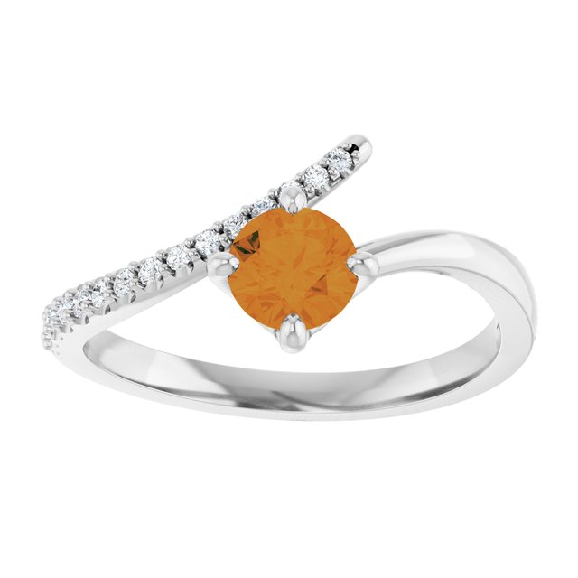 14k-white-gold-natural-citrine-&-1/10-ctw-natural-diamond-bypass-ring