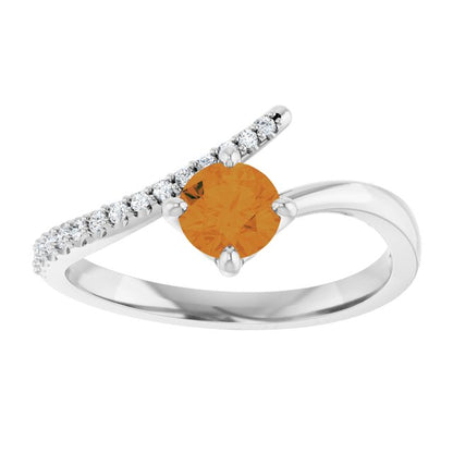 14k-white-gold-natural-citrine-&-1/10-ctw-natural-diamond-bypass-ring
