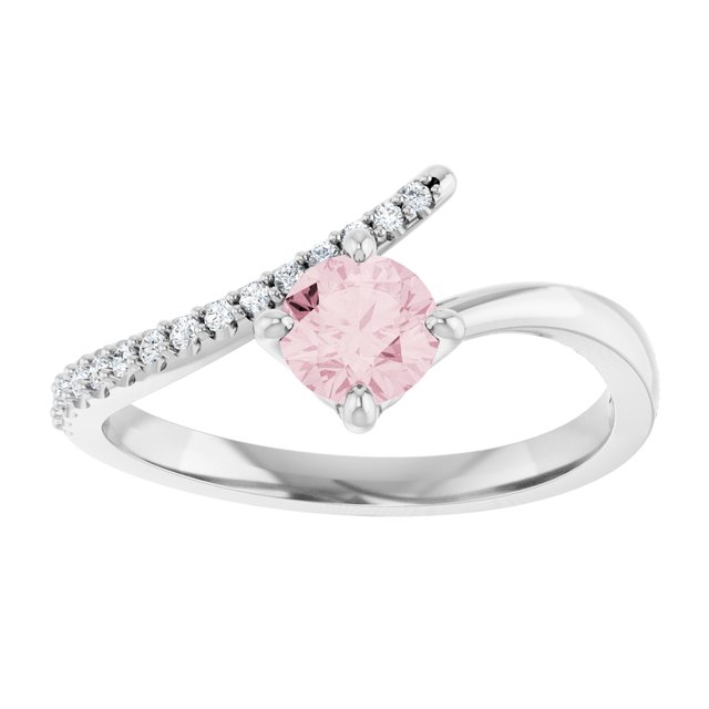 14k-white-gold-natural-pink-morganite-&-1/10-ctw-natural-diamond-bypass-ring