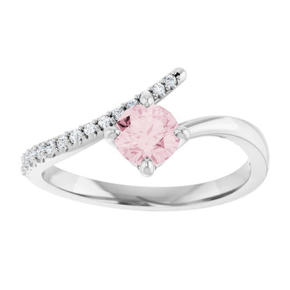 14k-white-gold-natural-pink-morganite-&-1/10-ctw-natural-diamond-bypass-ring