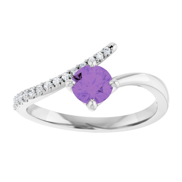 14k-white-gold-natural-amethyst-&-1/10-ctw-natural-diamond-bypass-ring