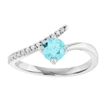 14k-white-gold-natural-blue-zircon-&-1/10-ctw-natural-diamond-bypass-ring