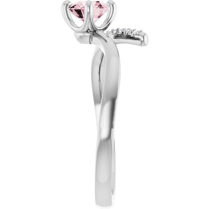 14k-white-gold-natural-pink-morganite-&-1/10-ctw-natural-diamond-bypass-ring