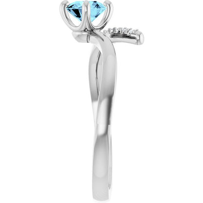 14k-white-gold-natural-aquamarine-&-1/10-ctw-natural-diamond-bypass-ring