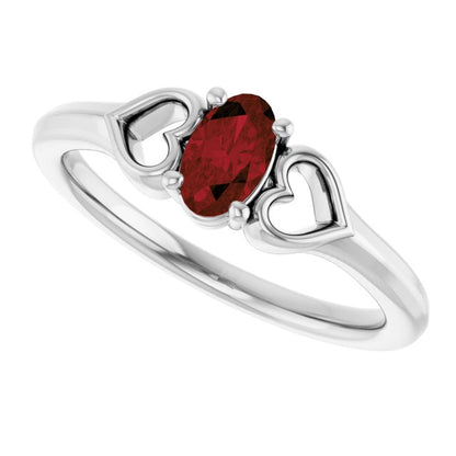 14k-white-gold-natural-mozambique-garnet-youth-heart-ring