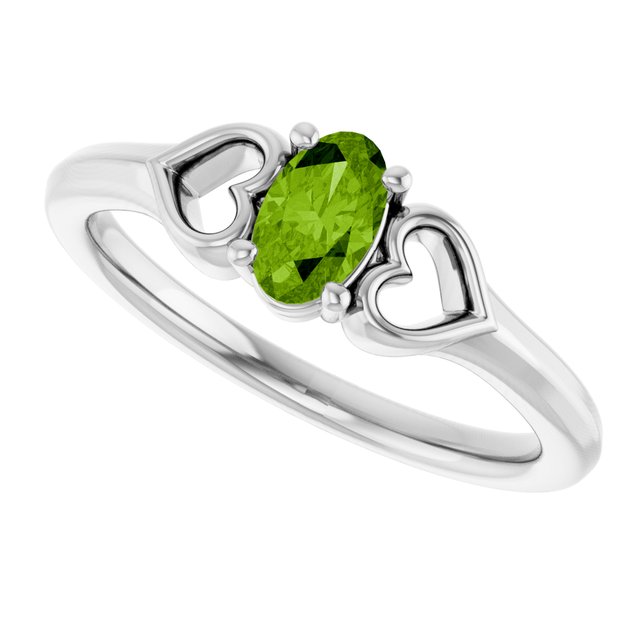 14k-white-gold-natural-peridot-youth-heart-ring