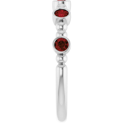 14k-white-gold-natural-mozambique-garnet-stackable-ring
