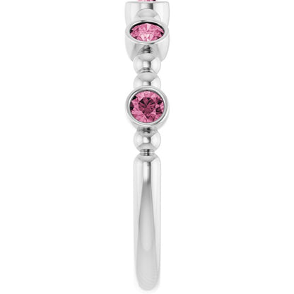 14k-white-gold-natural-pink-tourmaline-stackable-ring