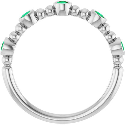 14k-white-gold-natural-emerald-stackable-ring