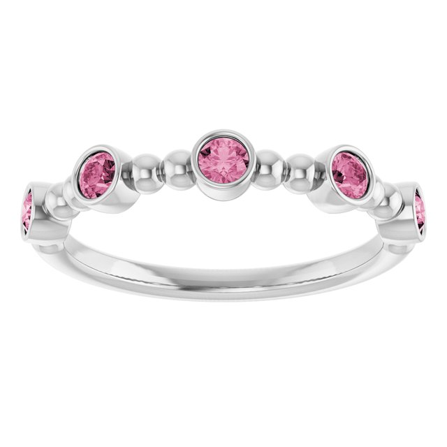 14k-white-gold-natural-pink-tourmaline-stackable-ring