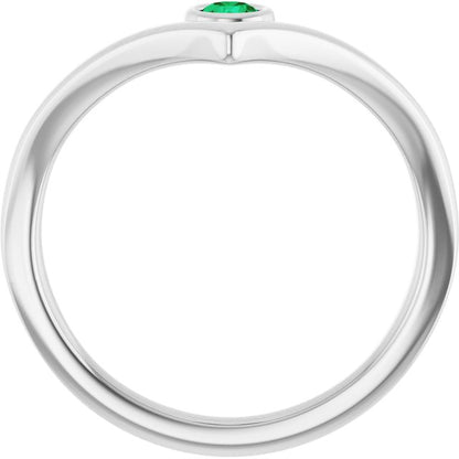 14k-white-gold-natural-emerald-bezel-set-v-ring