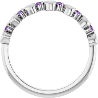 14k-white-gold-natural-amethyst-heart-stackable-ring