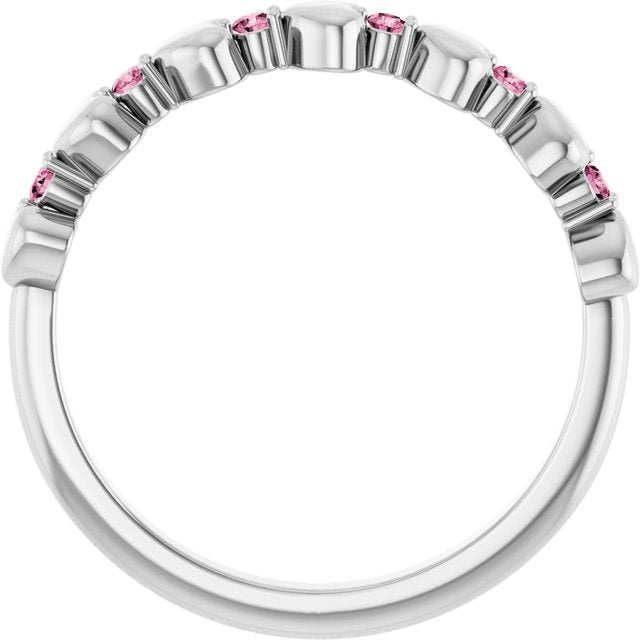 platinum-natural-pink-tourmaline-heart-stackable-ring