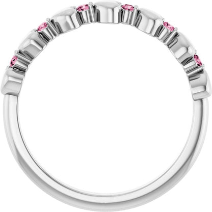 platinum-natural-pink-tourmaline-heart-stackable-ring