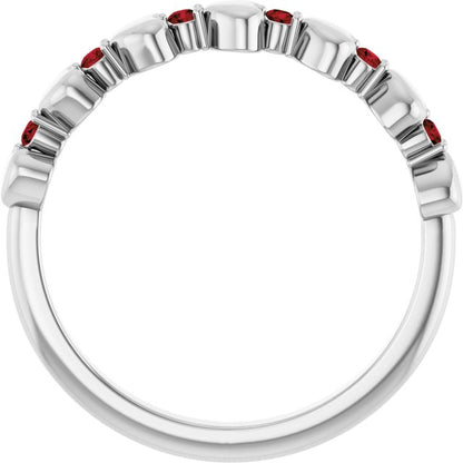 14k-white-gold-natural-mozambique-garnet-heart-stackable-ring