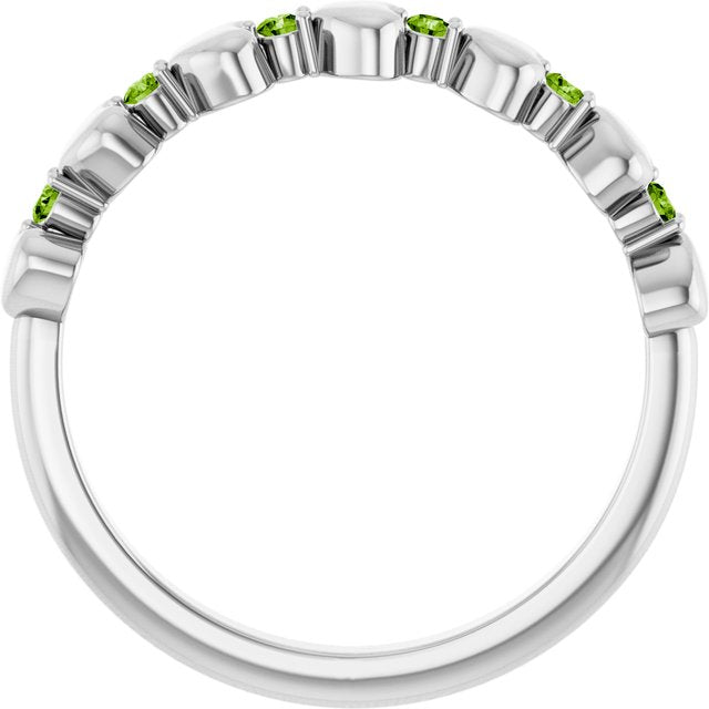 14k-white-gold-natural-peridot-heart-stackable-ring