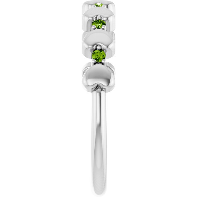14k-white-gold-natural-peridot-heart-stackable-ring