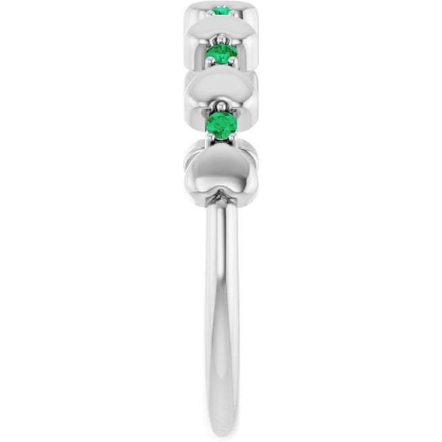 14k-white-gold-natural-emerald-heart-stackable-ring