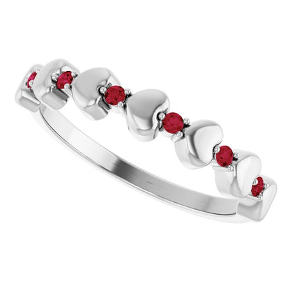 14k-white-gold-natural-ruby-heart-stackable-ring