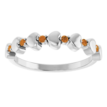 14k-white-gold-natural-citrine-heart-stackable-ring