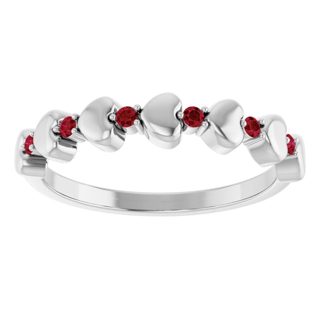 14k-white-gold-natural-ruby-heart-stackable-ring