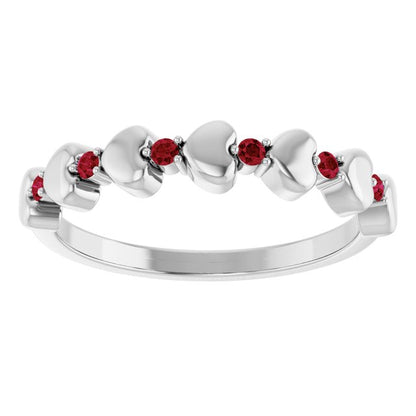 14k-white-gold-natural-ruby-heart-stackable-ring