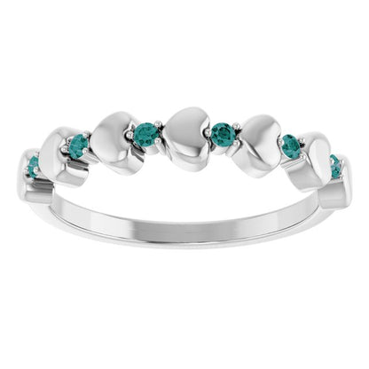 14k-white-gold-natural-alexandrite-heart-stackable-ring
