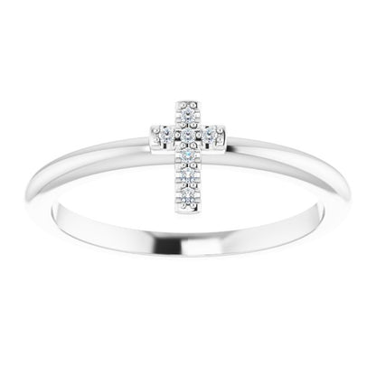 14k-white-gold-.03-ctw-natural-diamond-stackable-cross-ring