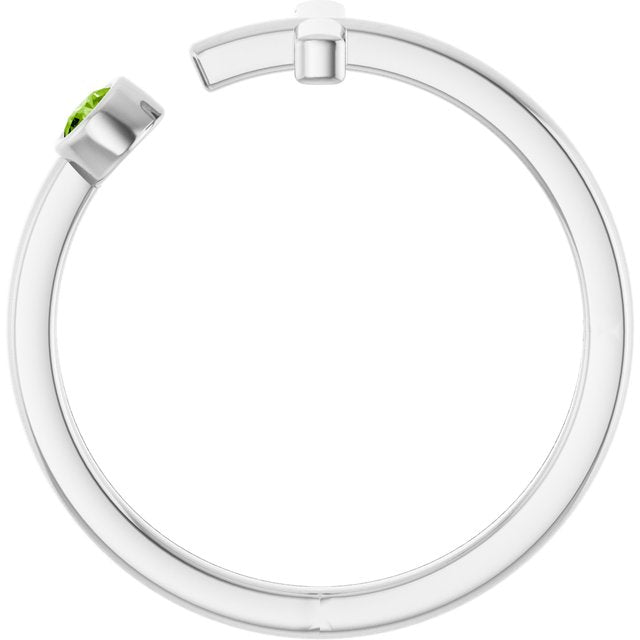 14k-white-gold-natural-peridot-negative-space-cross-ring